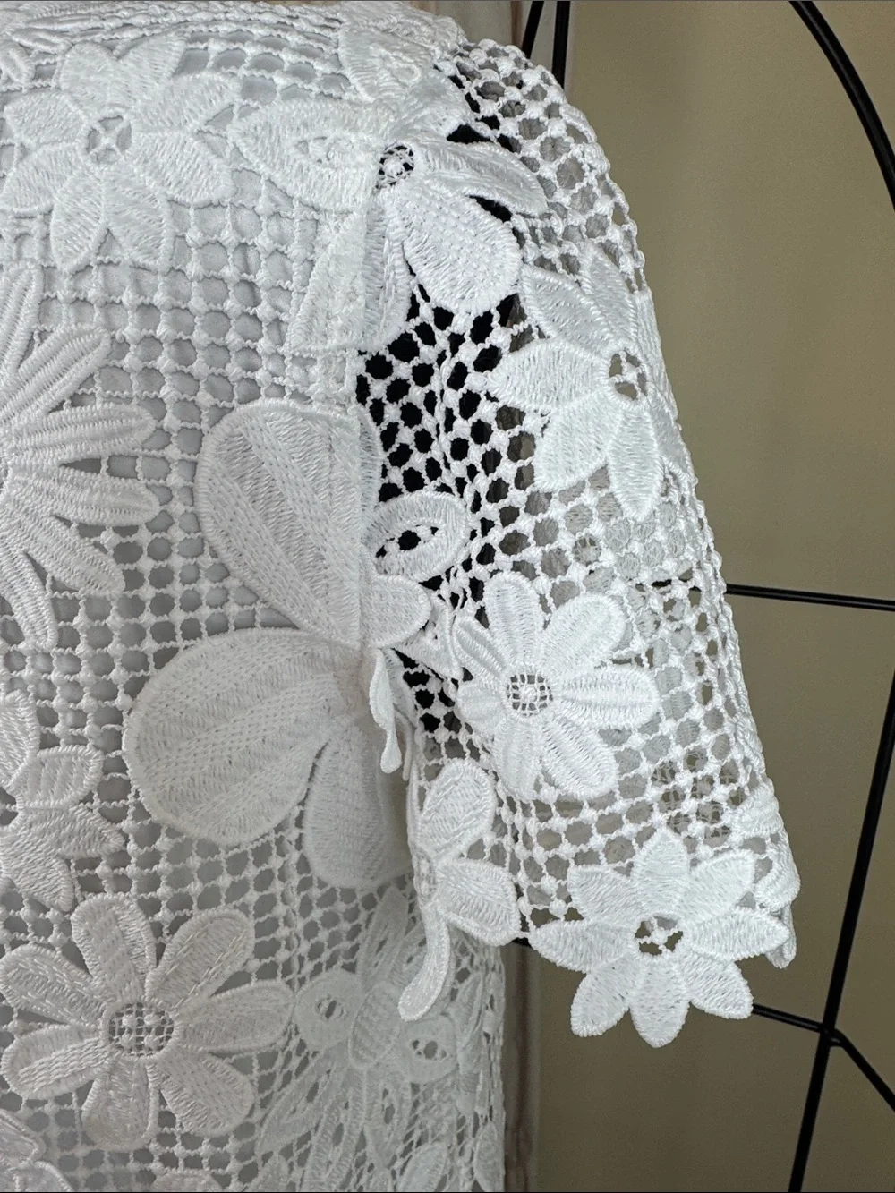 Kate Spade New York White Floral Lace Shirtdress Size 4 NWT